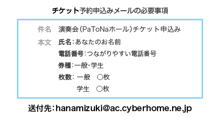 メール申込先